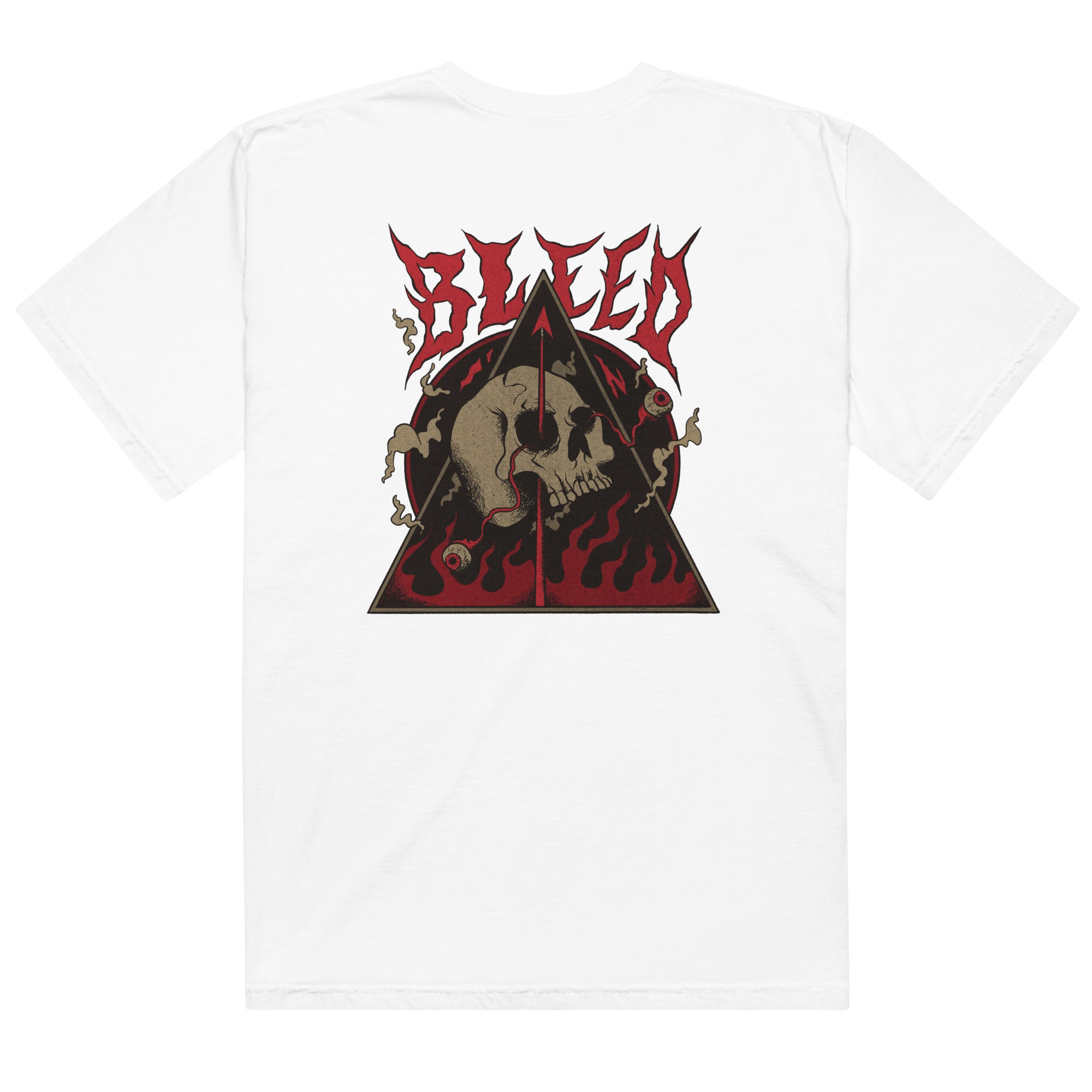 T-shirt homme satanic teinté lourd - skeleton in hell