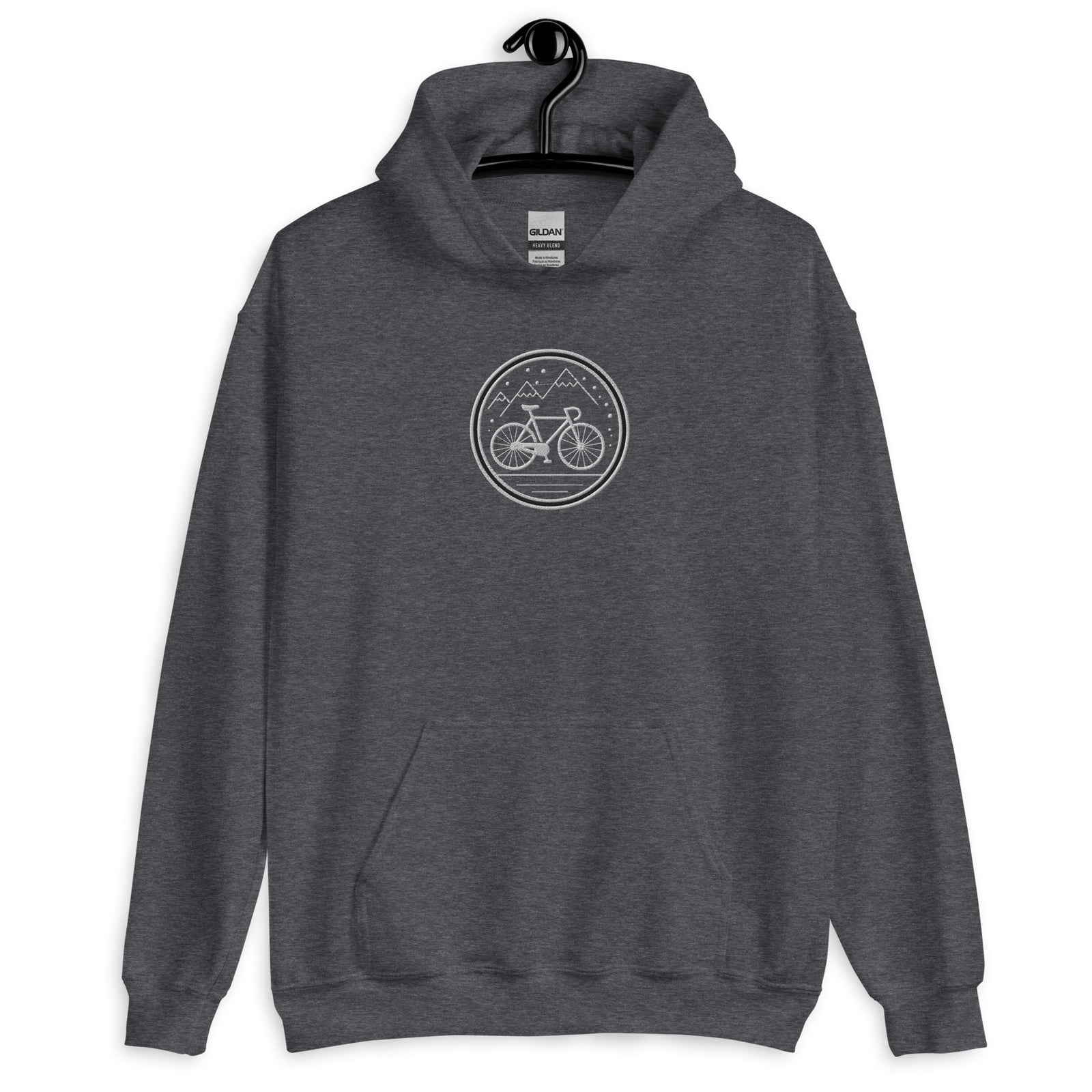 Sweat à capuche brodé - "Mountain bike"