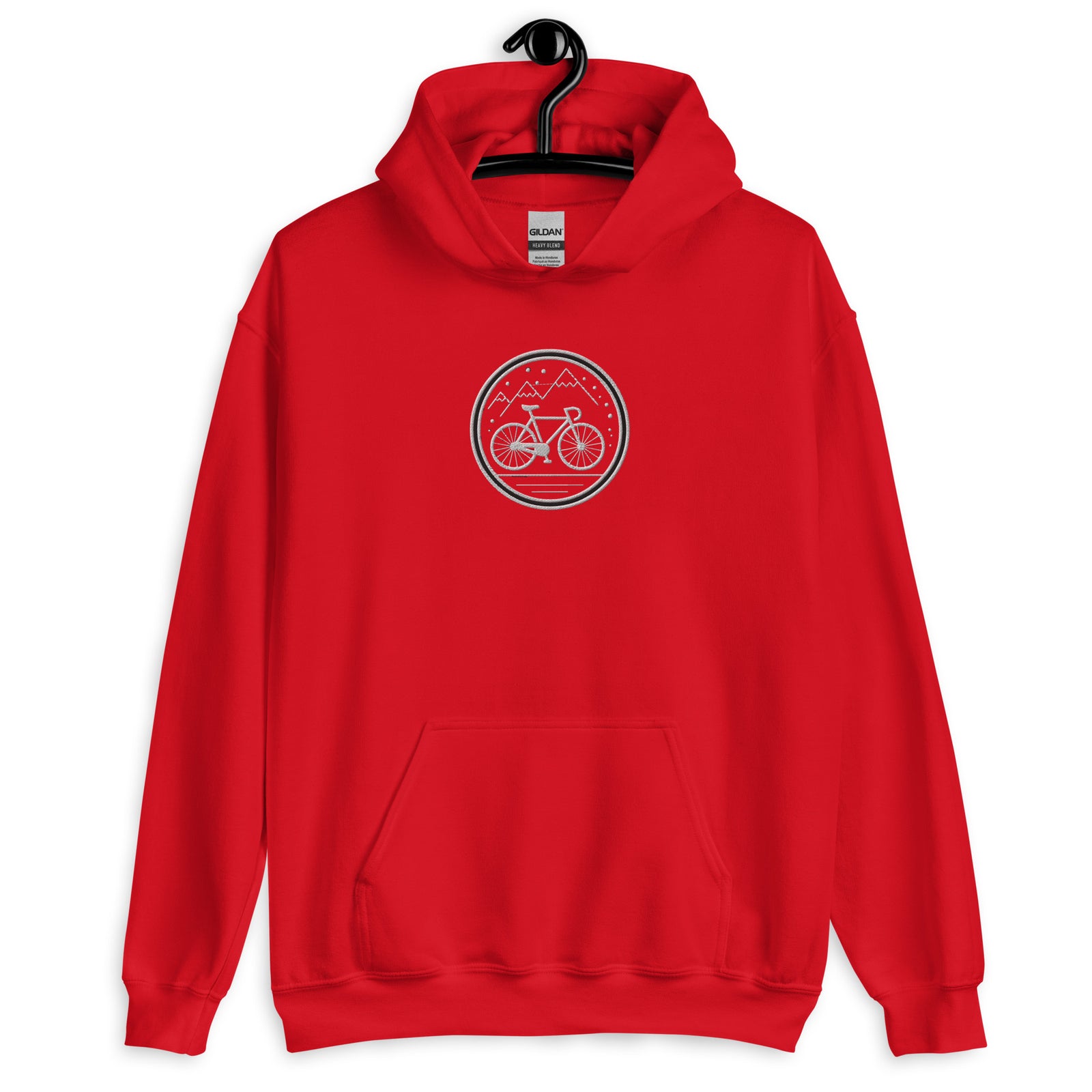 Sweat à capuche brodé - "Mountain bike"