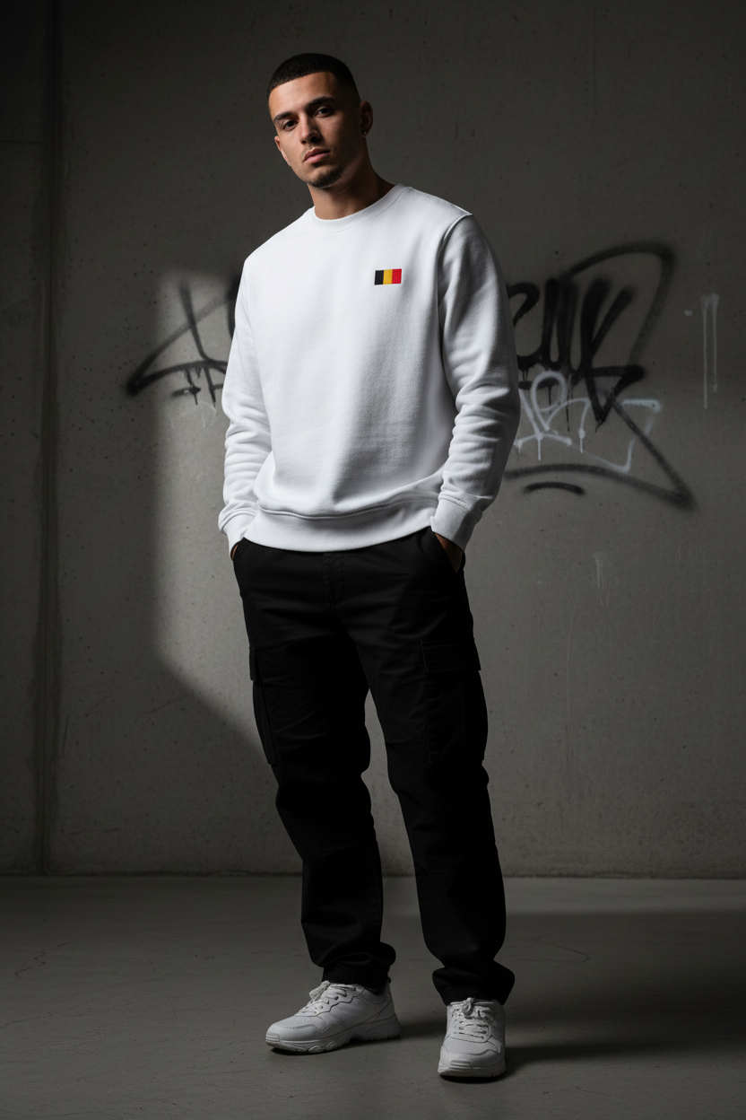 Pull Belge brodé