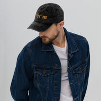 Casquette Vintage en Sergé de Coton - "CHT'M"