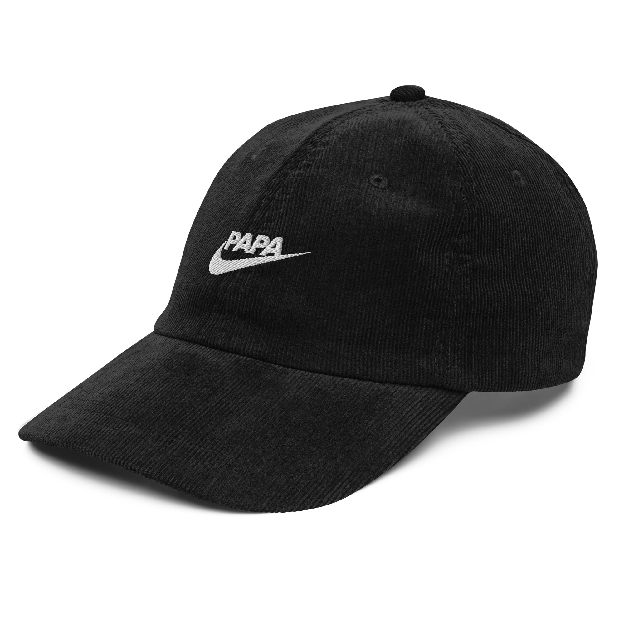 Casquette en velours côtelé - "PAPA JUST DO IT"