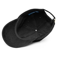 Casquette velours côtelé papa just do it noir portée en situation CHT'M Boutique