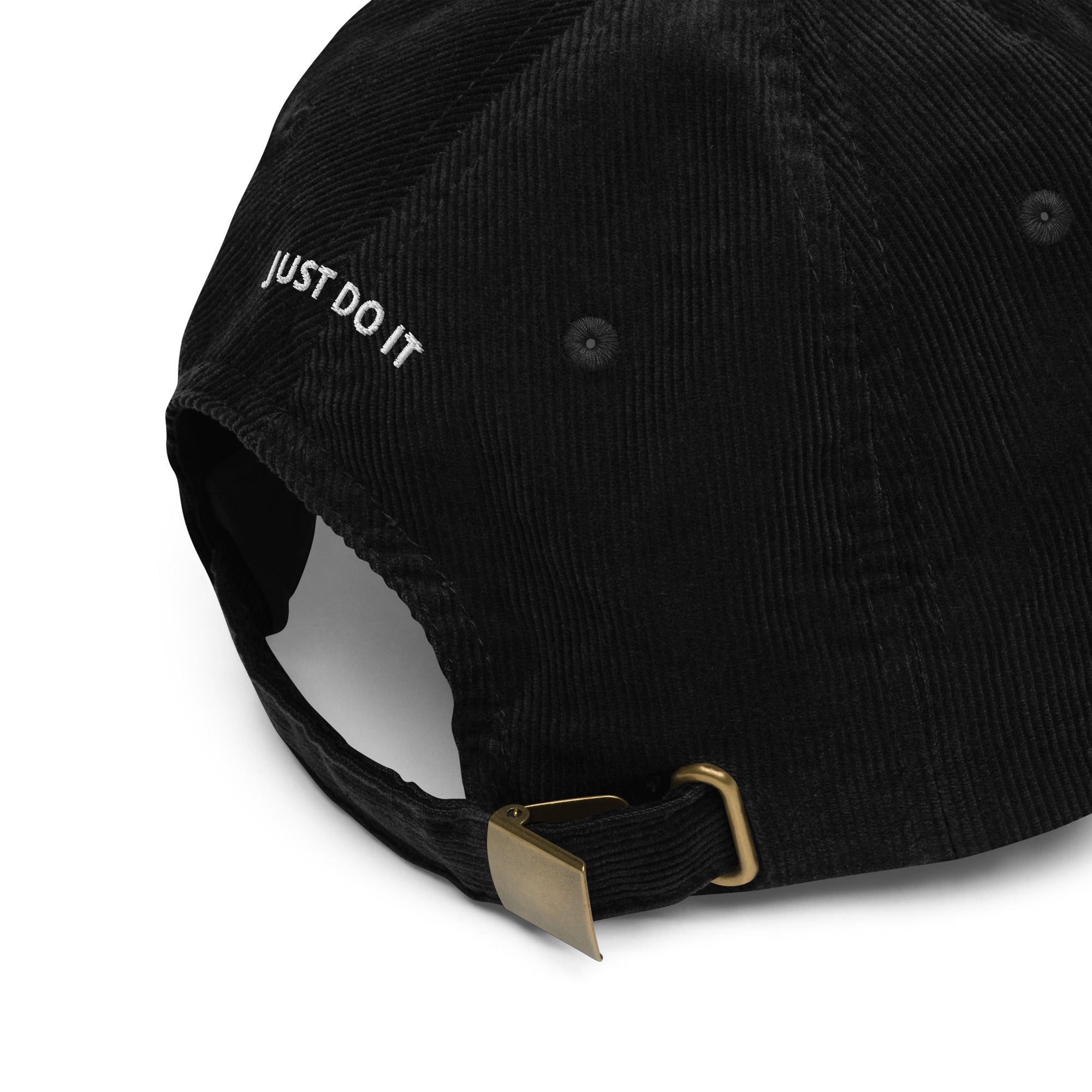 Casquette en velours côtelé - "PAPA JUST DO IT"