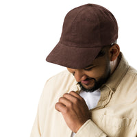 Casquette velours côtelé unie bleu marine style streetwear CHT'M Boutique