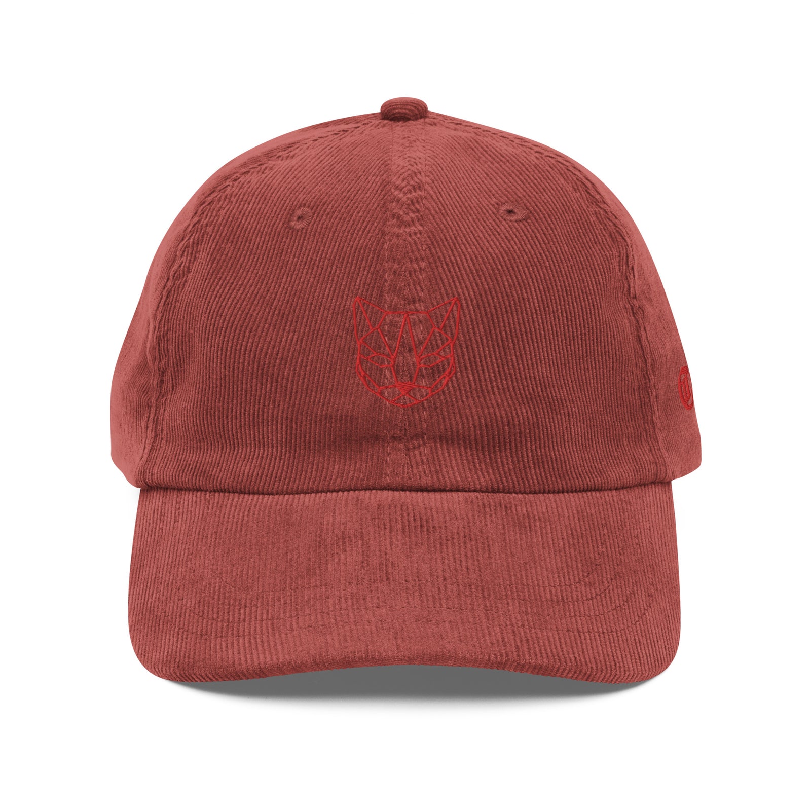 Casquette velours côtelé chat olive vue de dos CHT'M Boutique