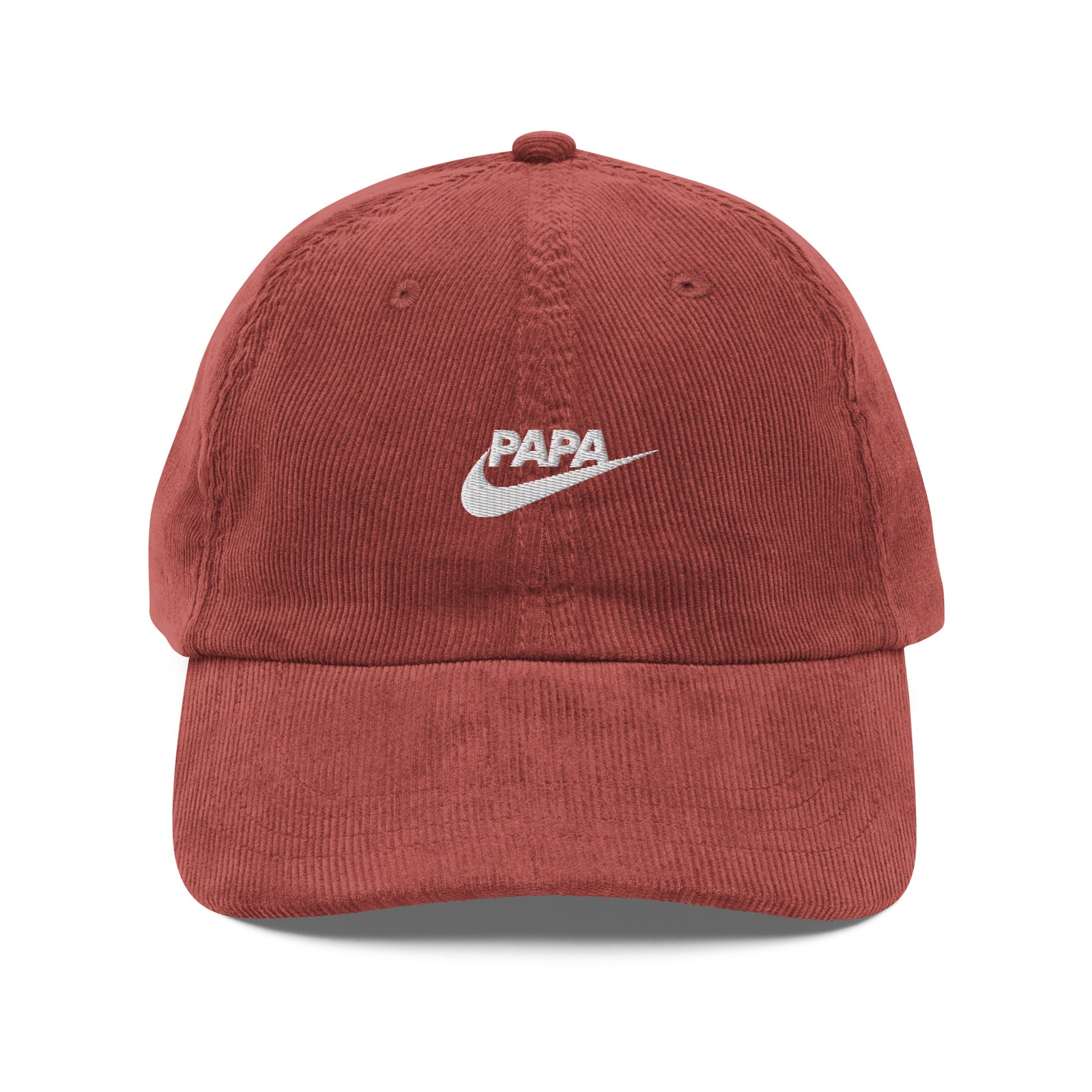 Casquette velours côtelé papa just do it noir vue avant CHT'M Boutique