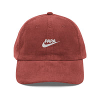 Casquette velours côtelé papa just do it noir vue avant CHT'M Boutique