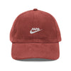 Casquette en velours côtelé - "PAPA JUST DO IT"