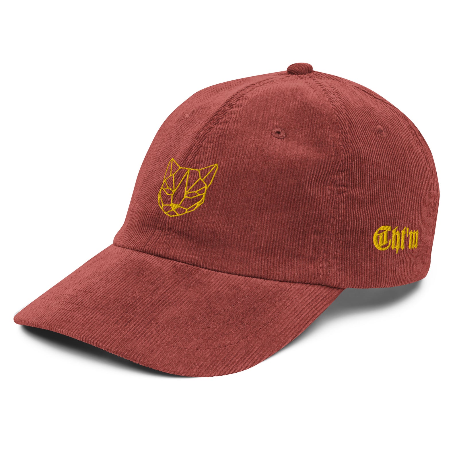 Casquette velours côtelé chat bleu marine style streetwear CHT'M Boutique