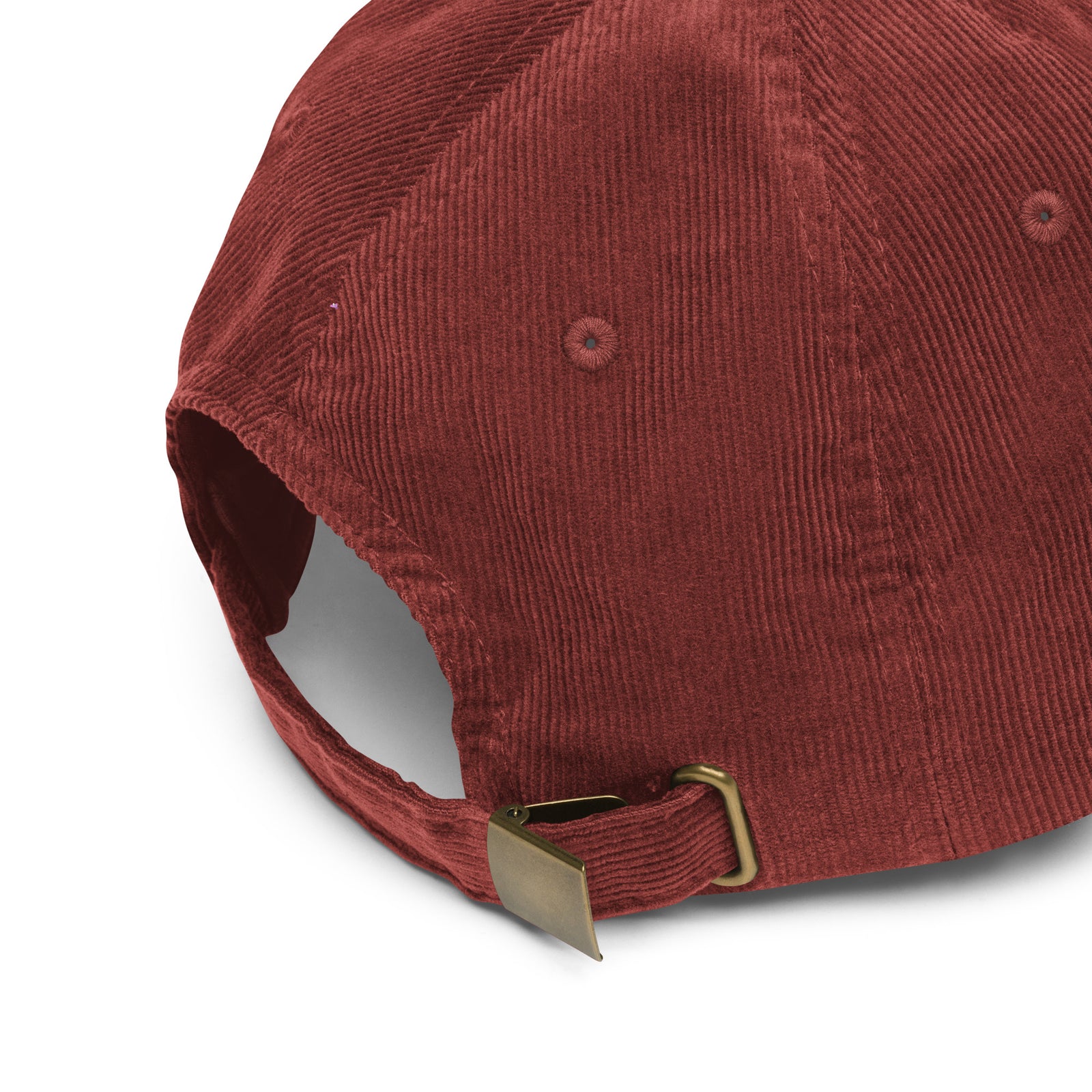 Casquette velours côtelé unie bleu marine vue de profil CHT'M Boutique