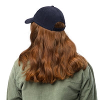 Casquette velours côtelé unie bleu marine vue de dos CHT'M Boutique