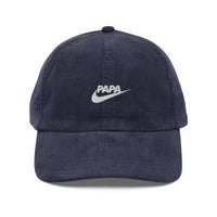 Casquette velours côtelé papa just do it noir CHT'M Boutique