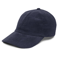 Casquette velours côtelé unie bleu marine vue de dos CHT'M Boutique