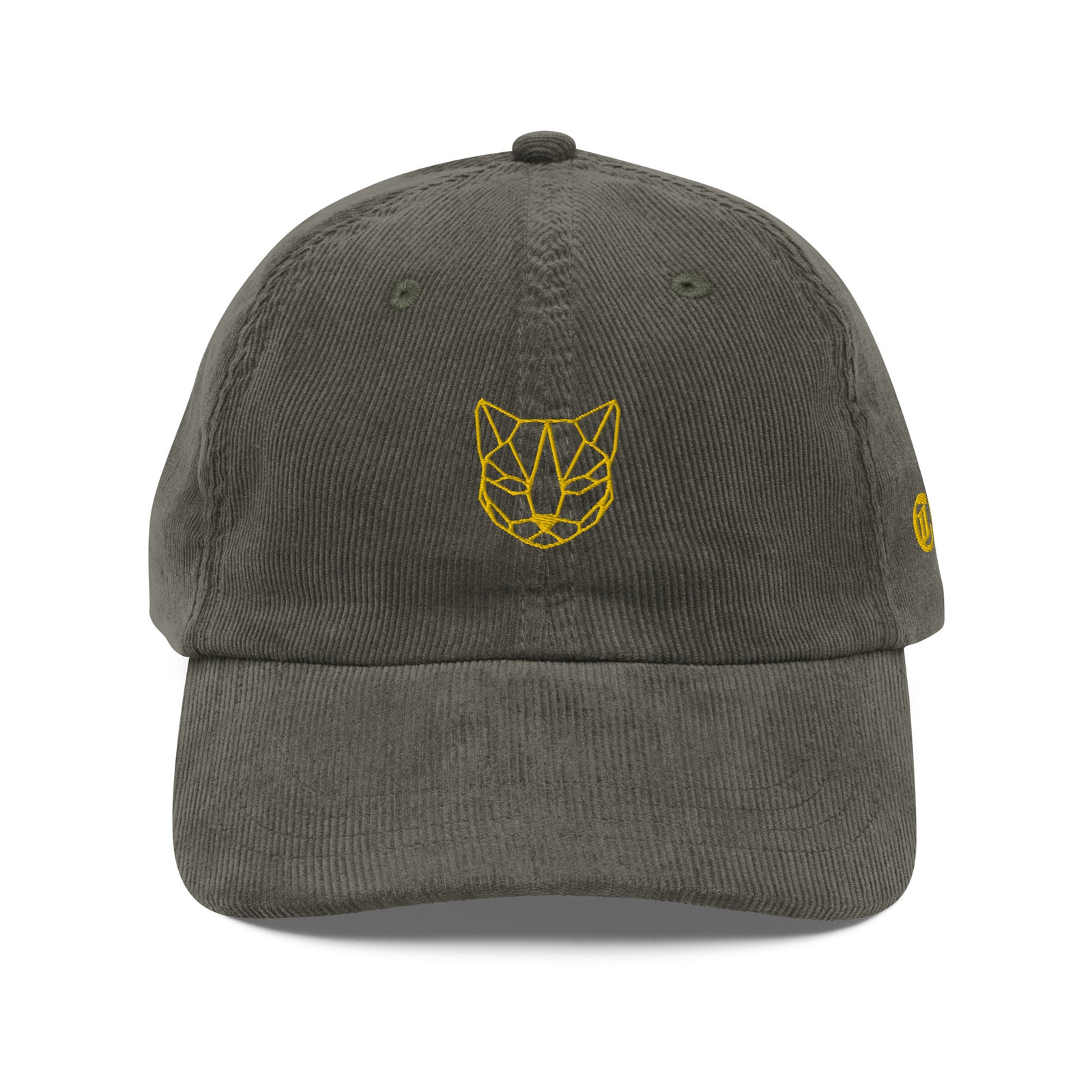 Casquette velours côtelé chat bleu marine portée en situation CHT'M Boutique