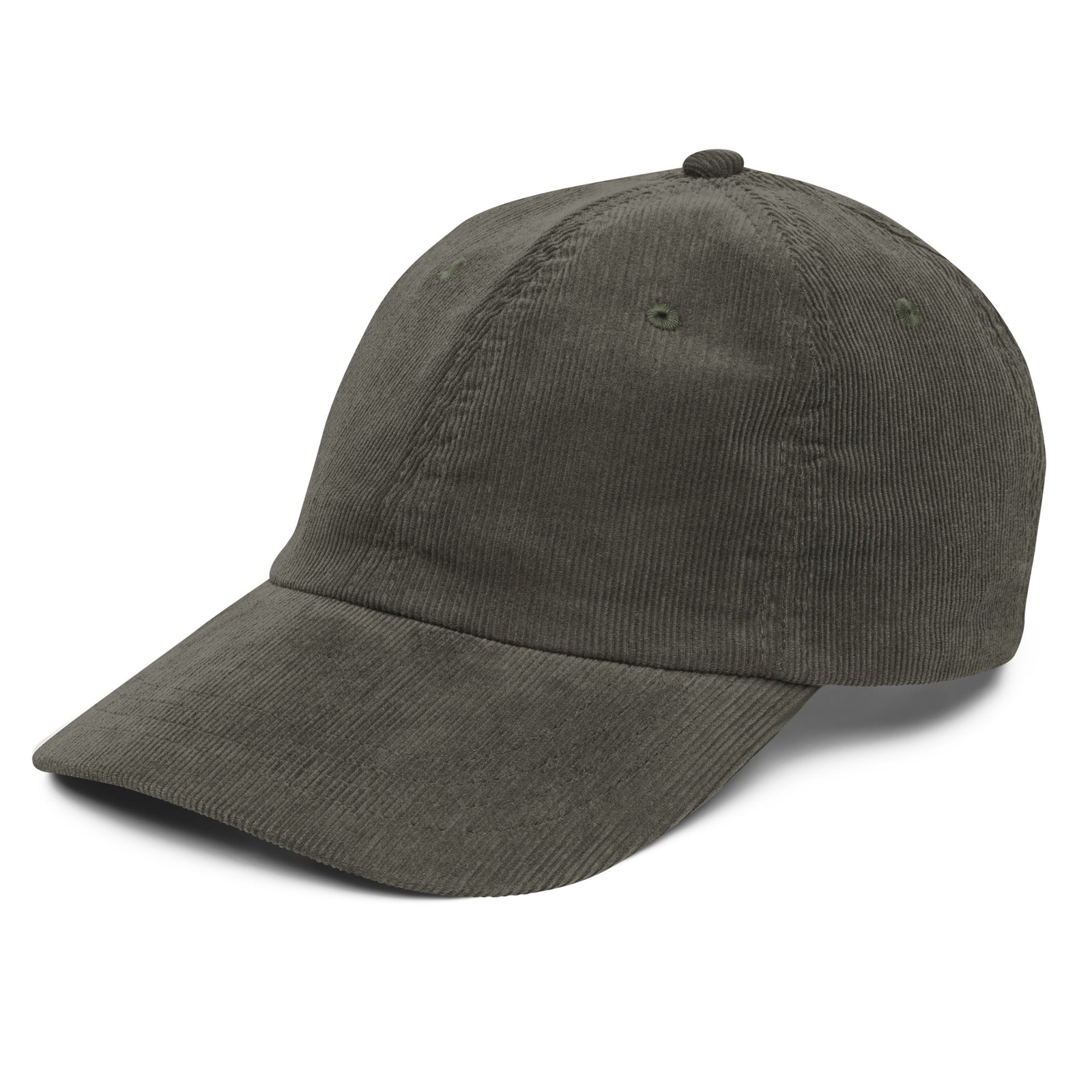 Casquette velours côtelé unie bleu marine gros plan sur le tissu CHT'M Boutique