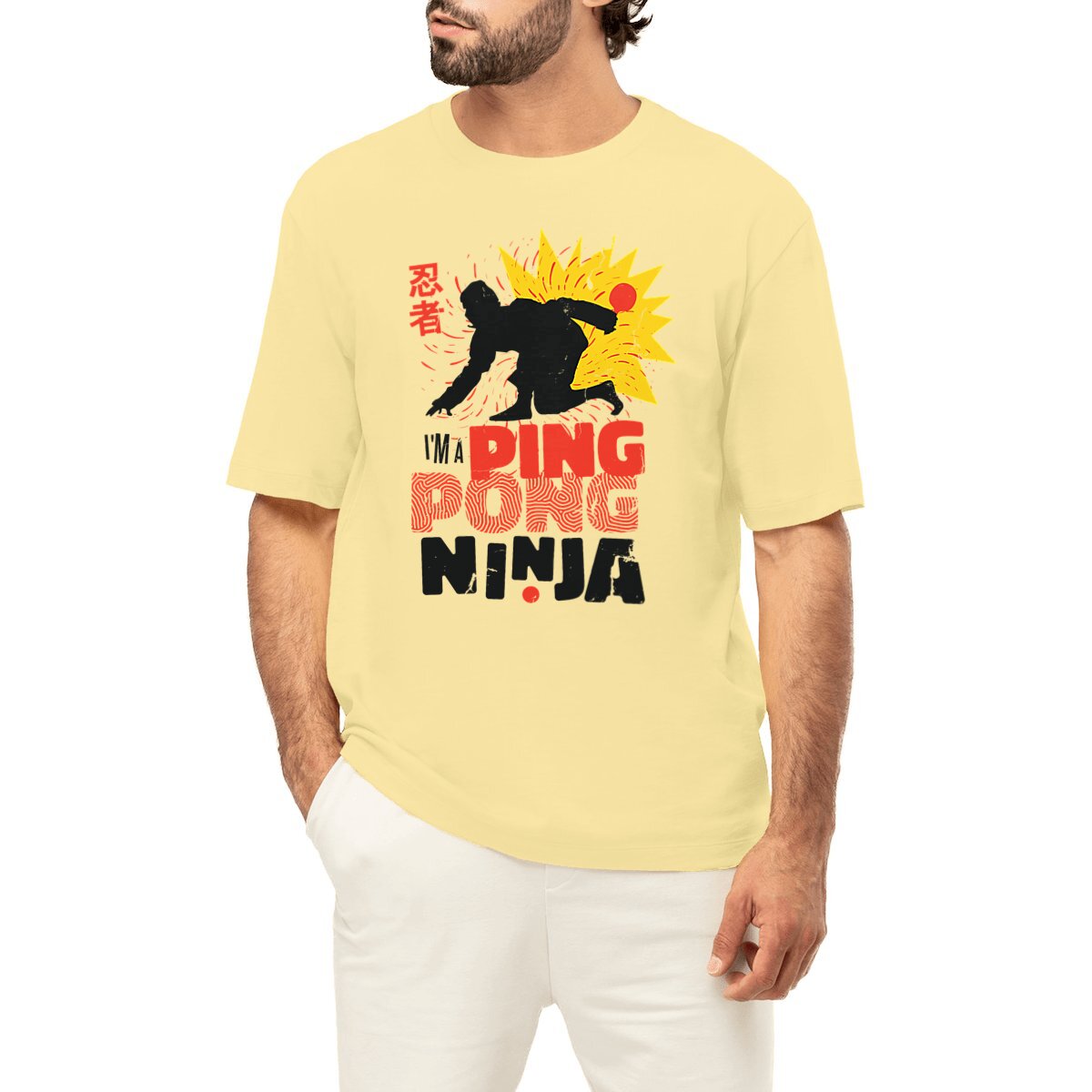 T-Shirt OVERSIZE - &quot;I'M A PING PONG NINJA&quot;