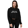 Sweat à Capuche Crop-Top - "J'peux pas j"ai les gosses"