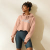 Sweat à Capuche Crop-Top - "J'peux pas j"ai les gosses"