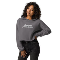 Sweat à Capuche Crop-Top - "J'peux pas j"ai les gosses"