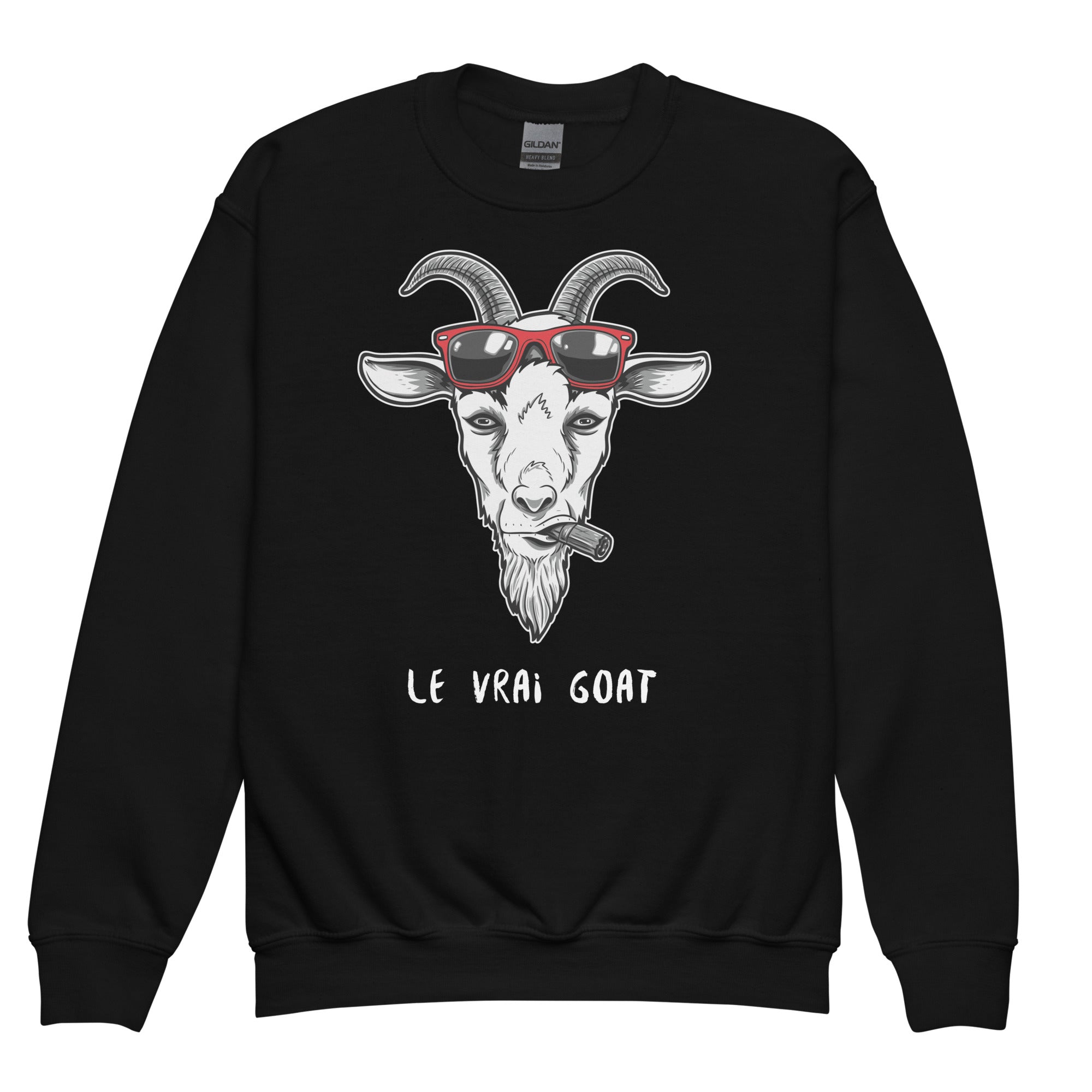 pull noir ados le vrai goat