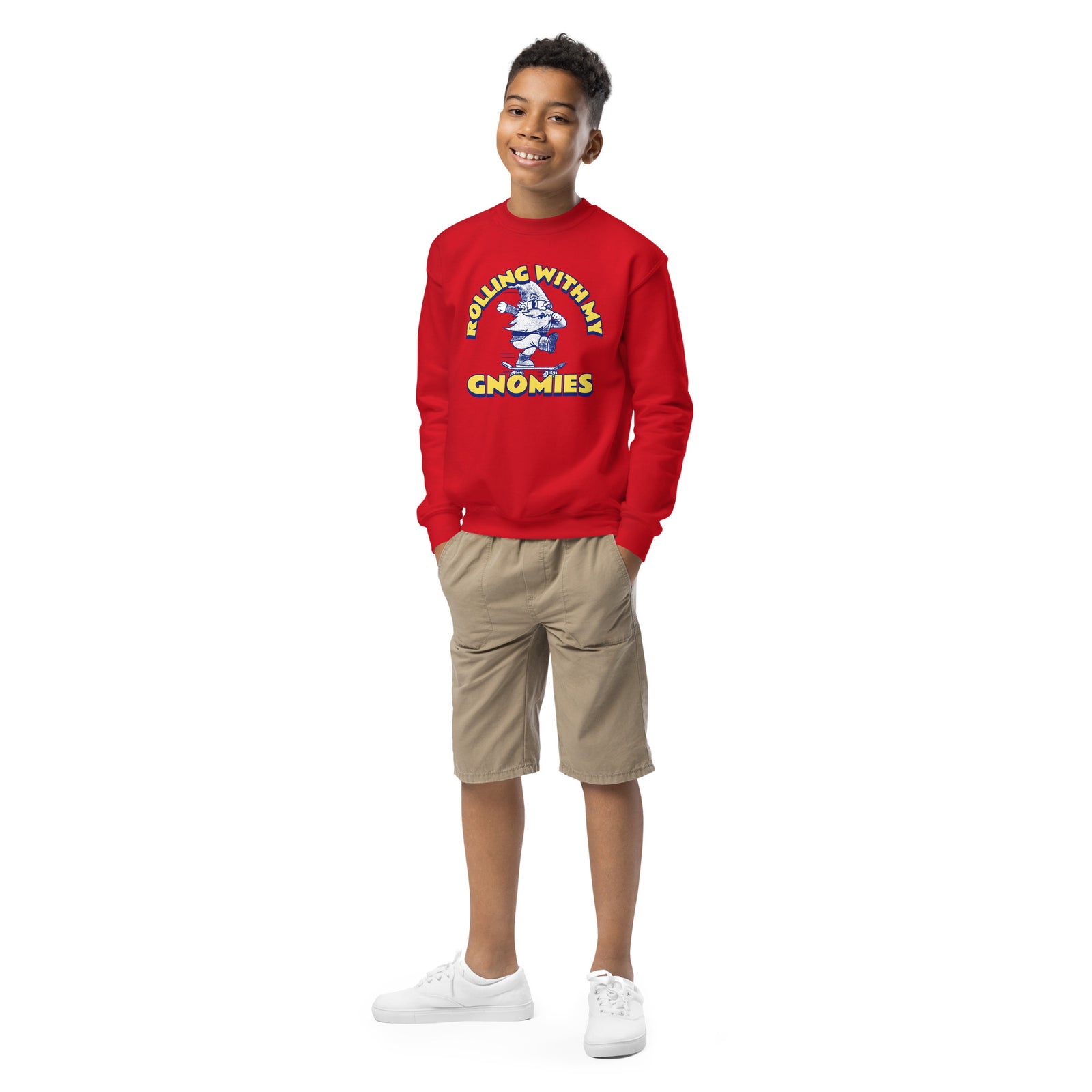 Pull enfant skateboard - "Rolling with my gnomies"
