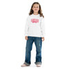Sweat Marine Fan Club Star Academy 2024 porté par une petite fille, design rose exclusif pour les fans de Marine, confort et style