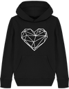 Pull à capuche enfant - COEUR ORIGAMI
