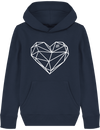 Pull à capuche enfant - COEUR ORIGAMI