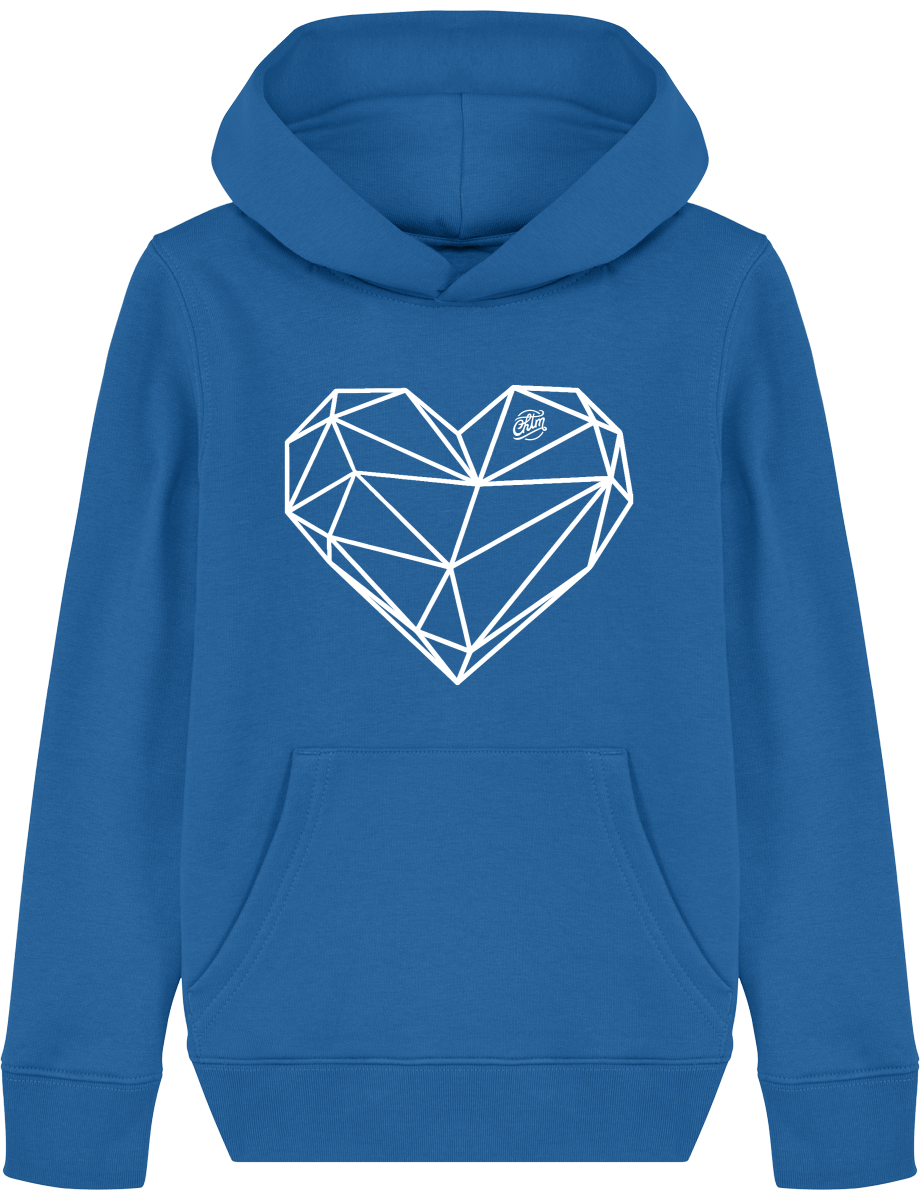 Pull à capuche enfant - COEUR ORIGAMI