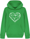Pull à capuche enfant - COEUR ORIGAMI
