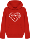 Pull à capuche enfant - COEUR ORIGAMI