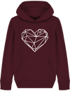 Pull à capuche enfant - COEUR ORIGAMI