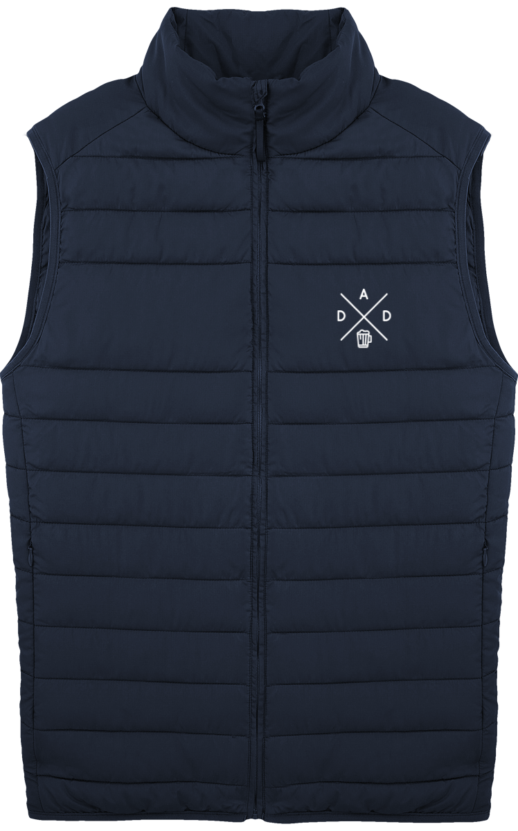 Veste Doudoune Sans Manches brodée - "DAD"
