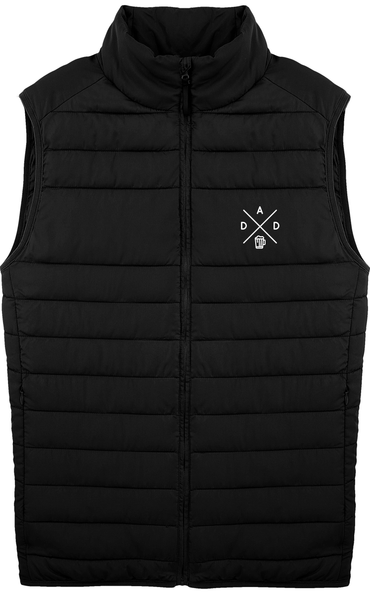 Veste Doudoune Sans Manches brodée - "DAD"
