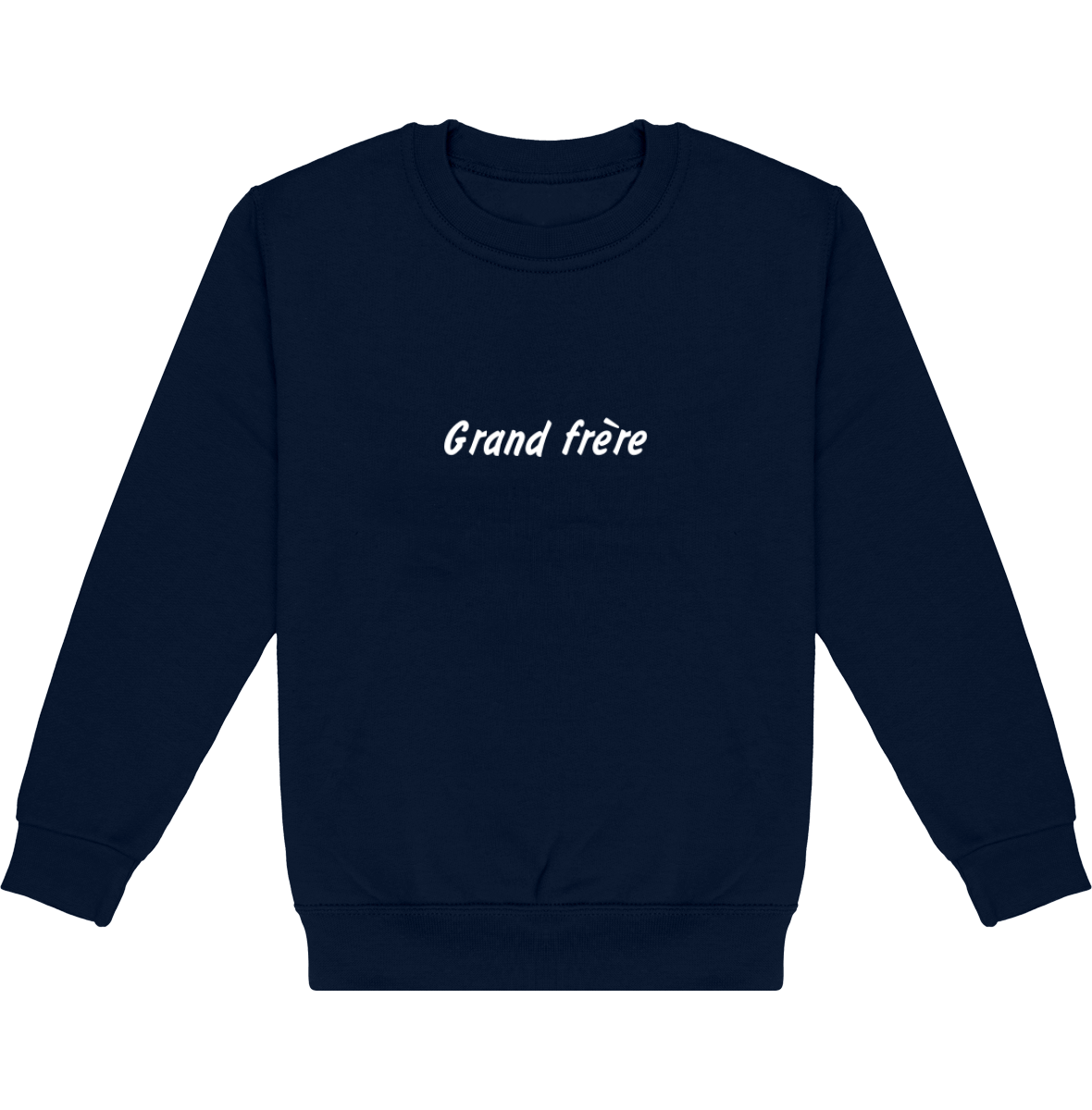 Sweat-shirt col rond Enfant brodé - Grand frère