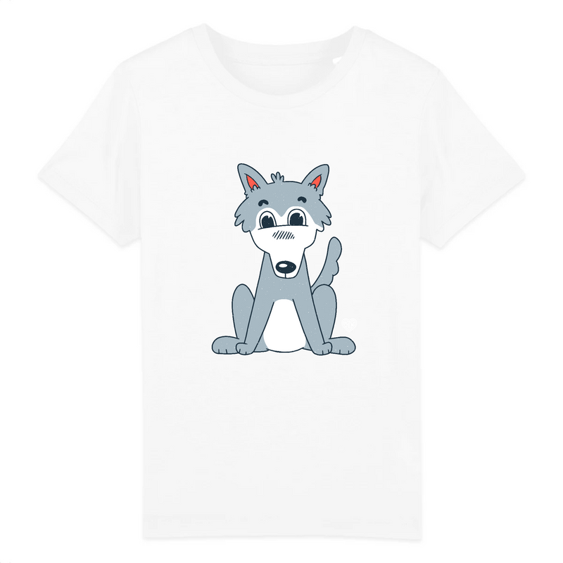 tshirt enfant petit loup mignon