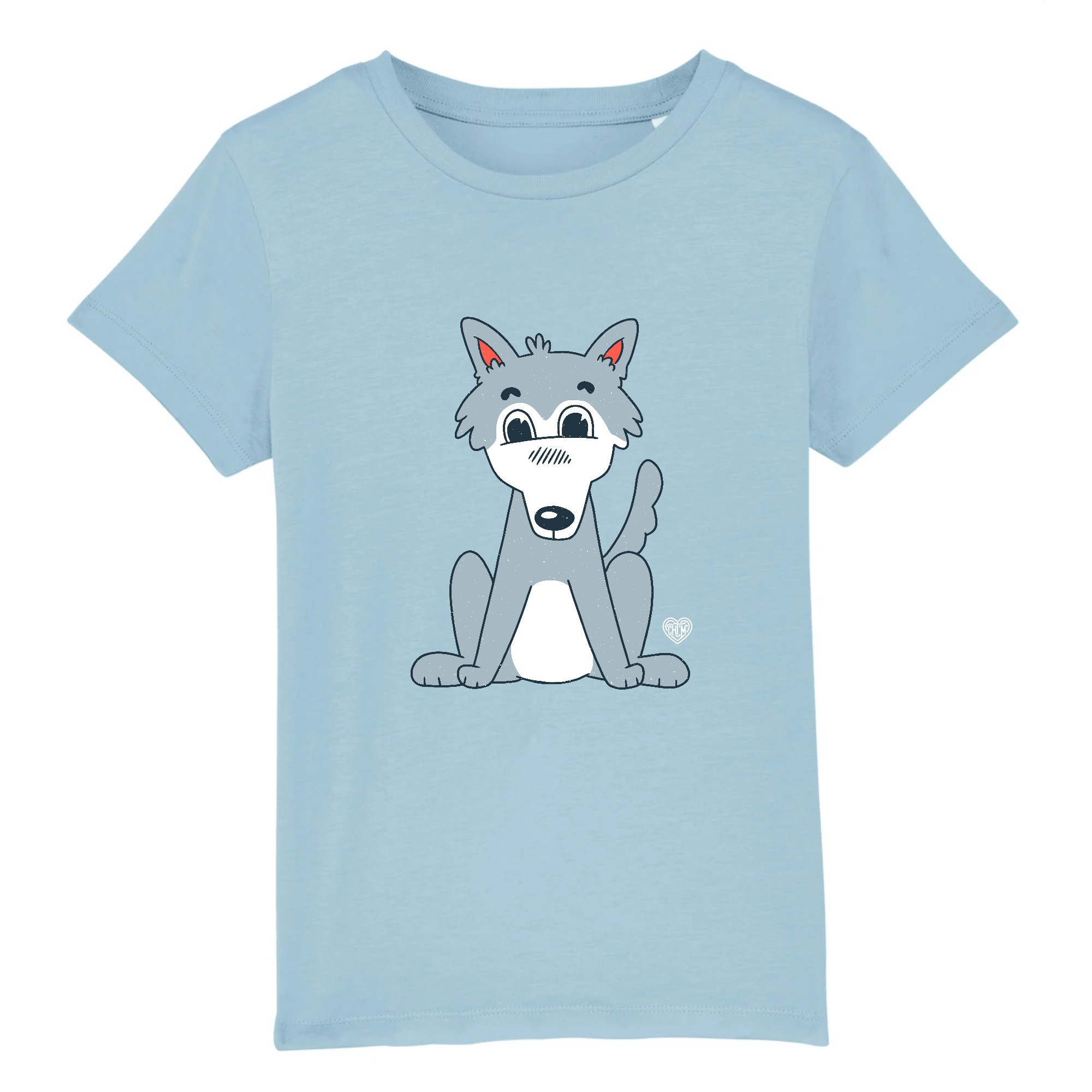 Tshirt enfant petit loup mignon