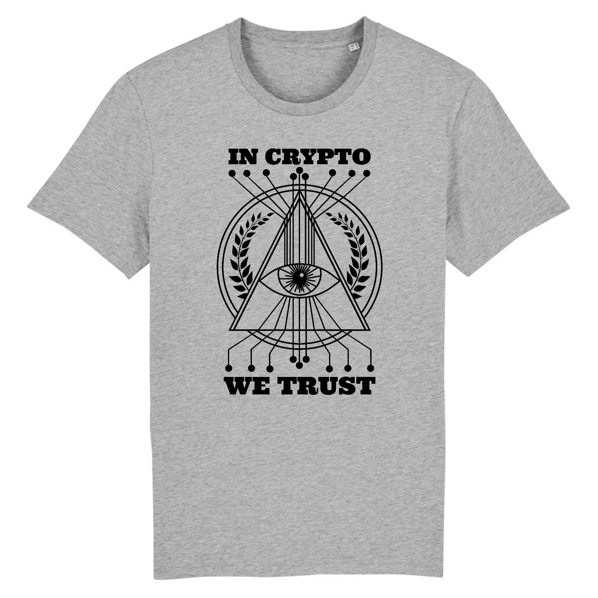 T-shirt - In Crypto We Trust -  from chtmboutique by T-Pop - bitcoin, crypto, HOMMES, money