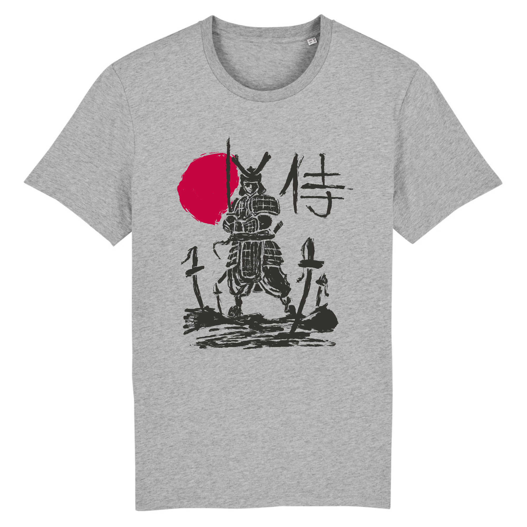 tshirt avec un samurai dessin