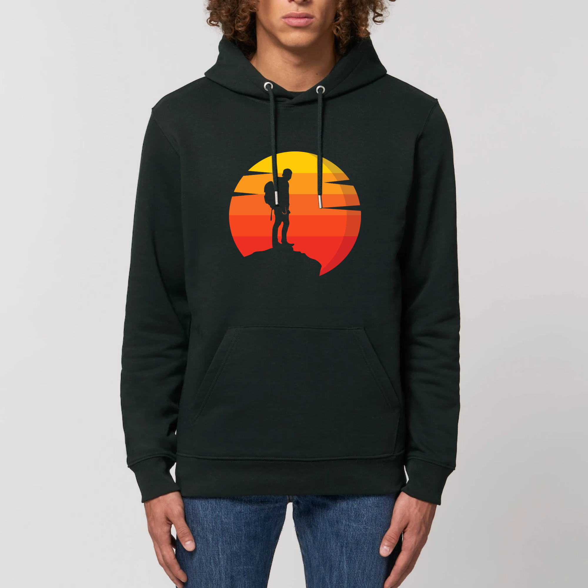 pull original aventurier voyageur coucher de soleil