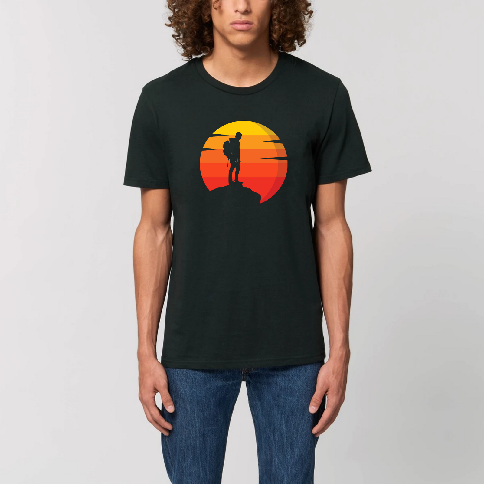 tshirt aventurier voyageur coucher de solel