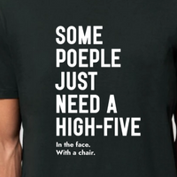 tshirt humour high five