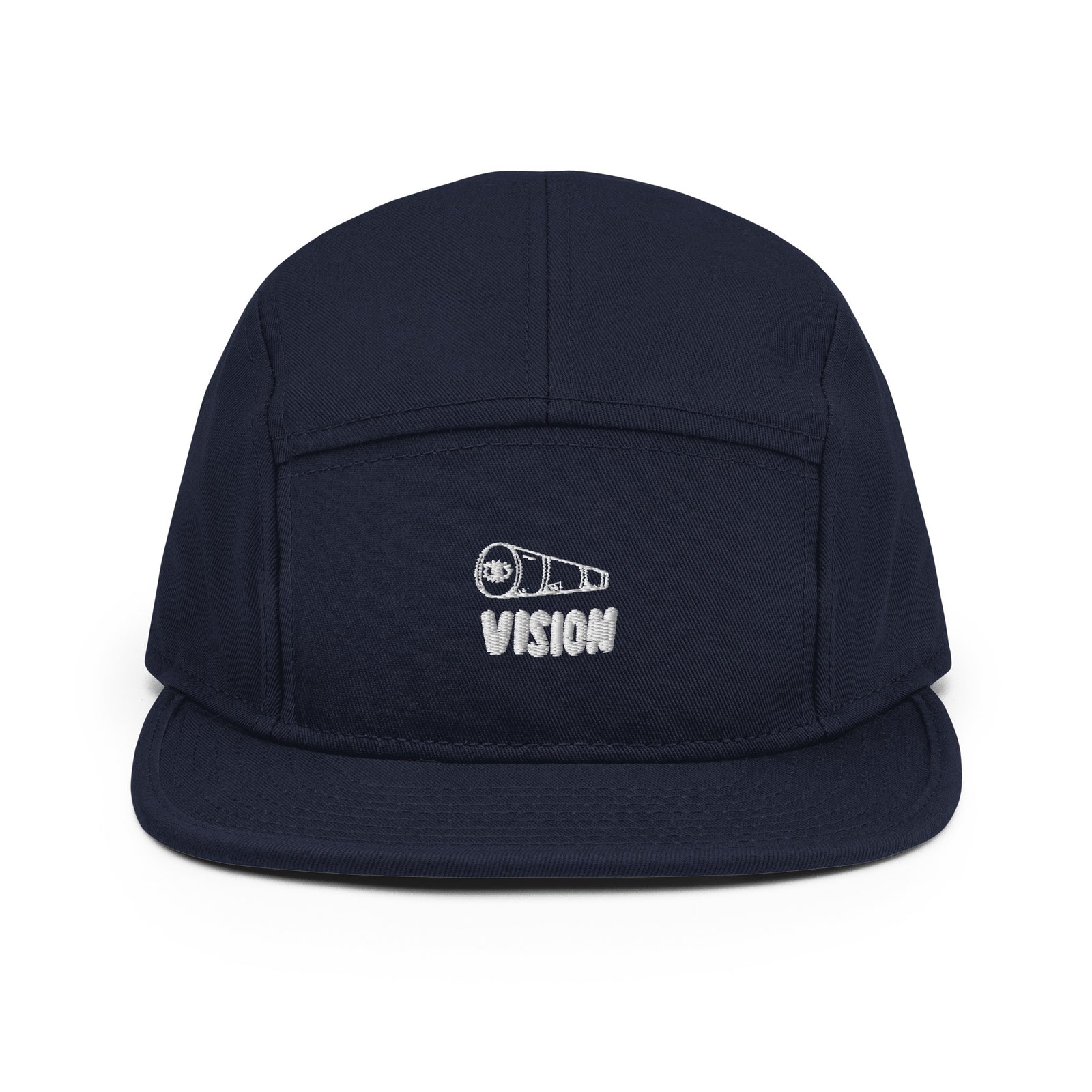 casquette five panel brodée vision