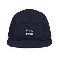 casquette five panel brodée vision