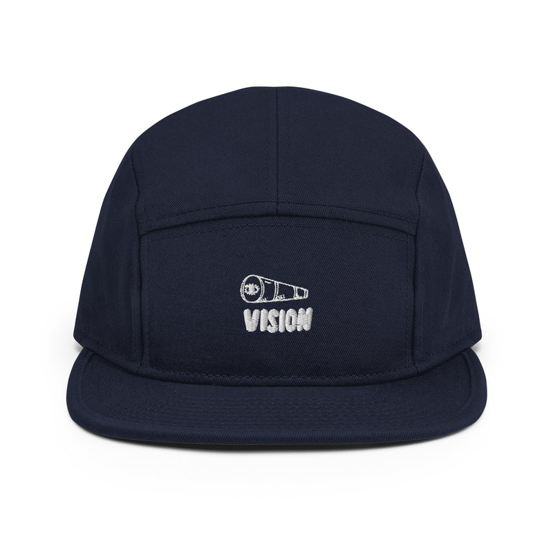 casquette five panel brodée vision