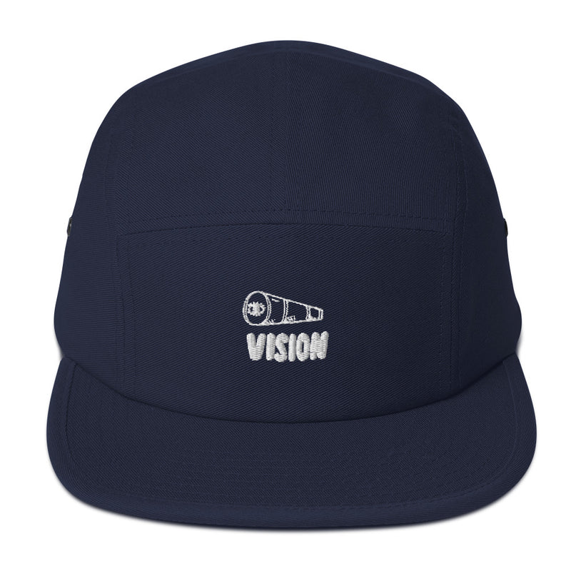 casquette five panel brodée vision