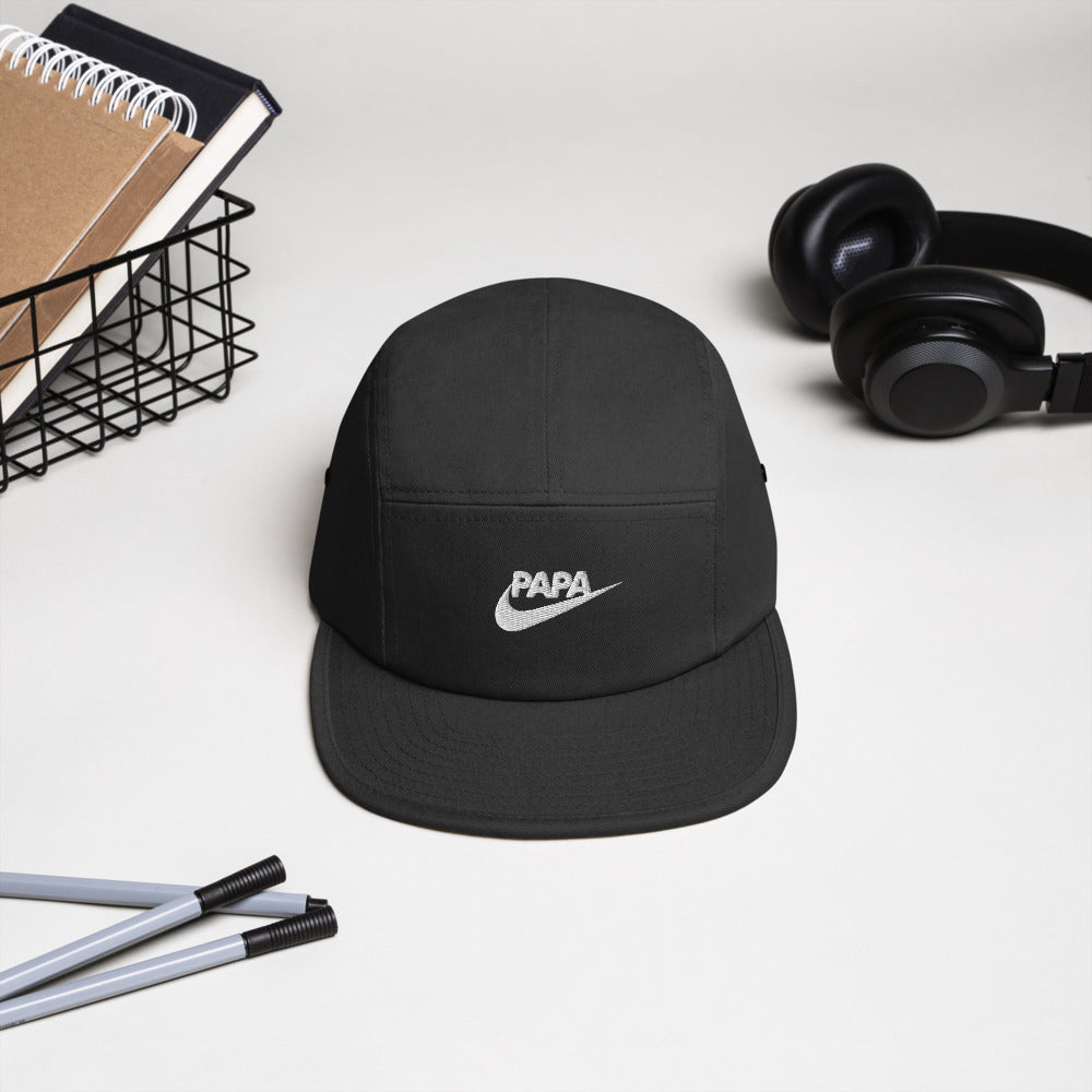 Casquette 5 Panel - Parodie NIKE "PAPA just do it"