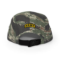 casquette 5 panel camouflage army