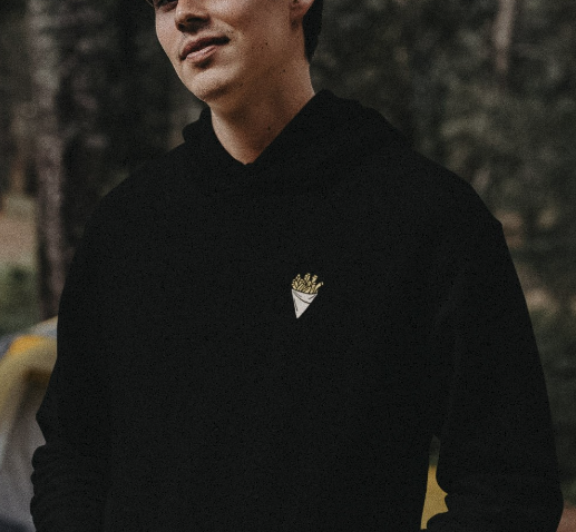 Pull à capuche brodé - Belgitude